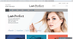 Desktop Screenshot of lashperfect.co.uk