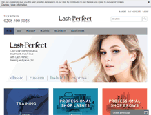 Tablet Screenshot of lashperfect.co.uk